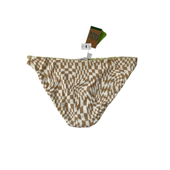 Volcom Limeade Check Her Out Reversible Hipster Bikini Bottoms Size XL NWT $48 - Picture 4 of 6